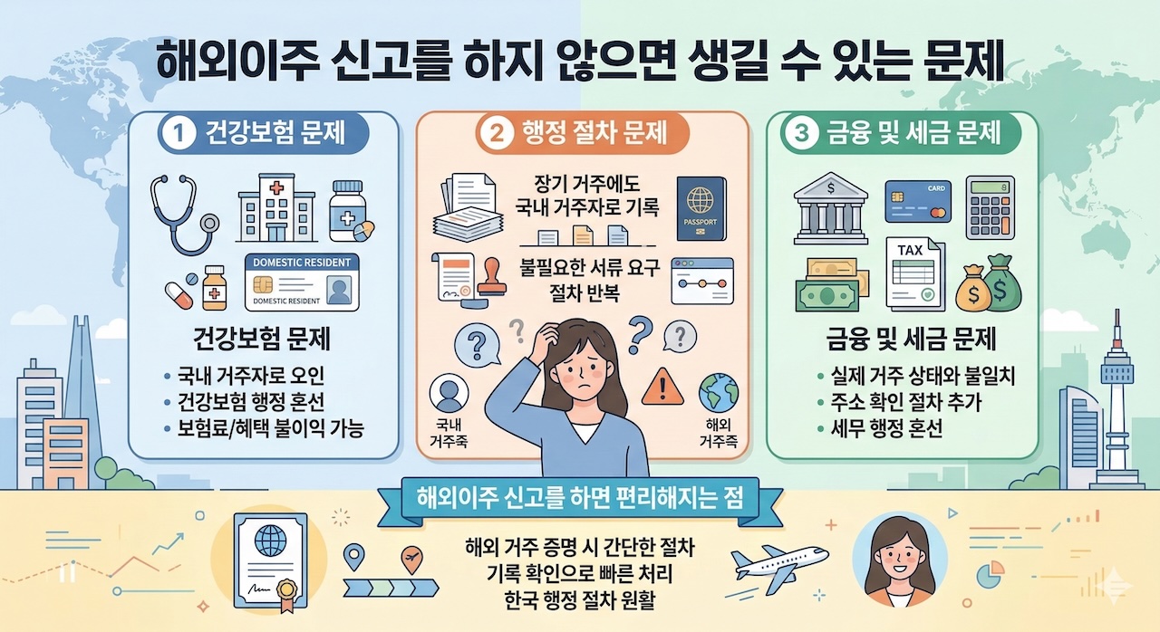 해외이주 신고를 하지 않으면 생길 수 있는 문제