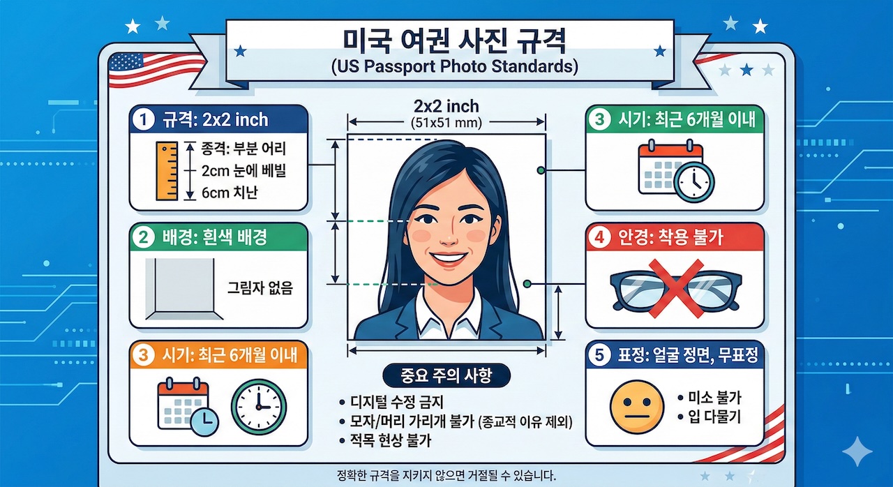 여권 사진 규격 정리