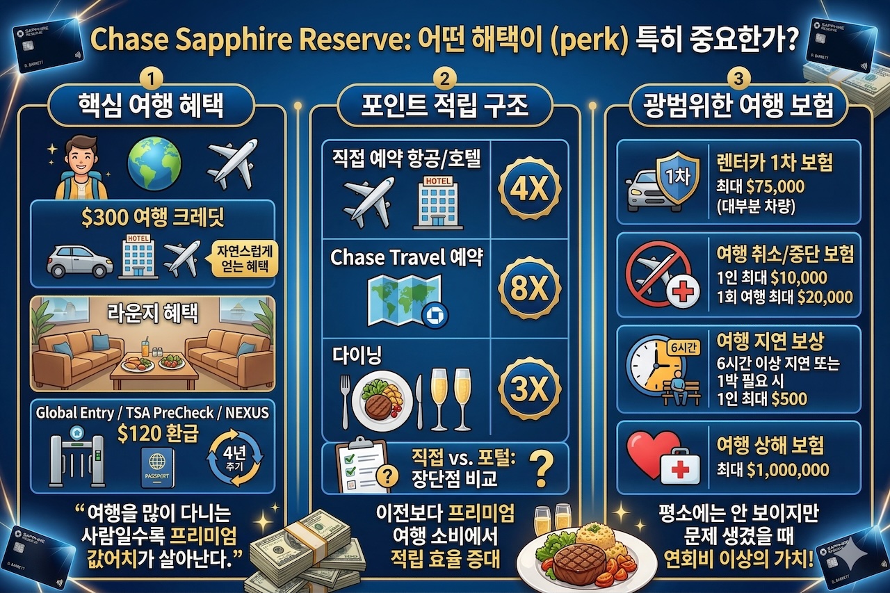 사파이어 리저브 어떤 해택이 (perk) 특히 중요한가